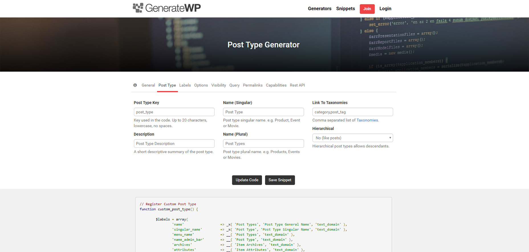 06-generatewp-code-generator